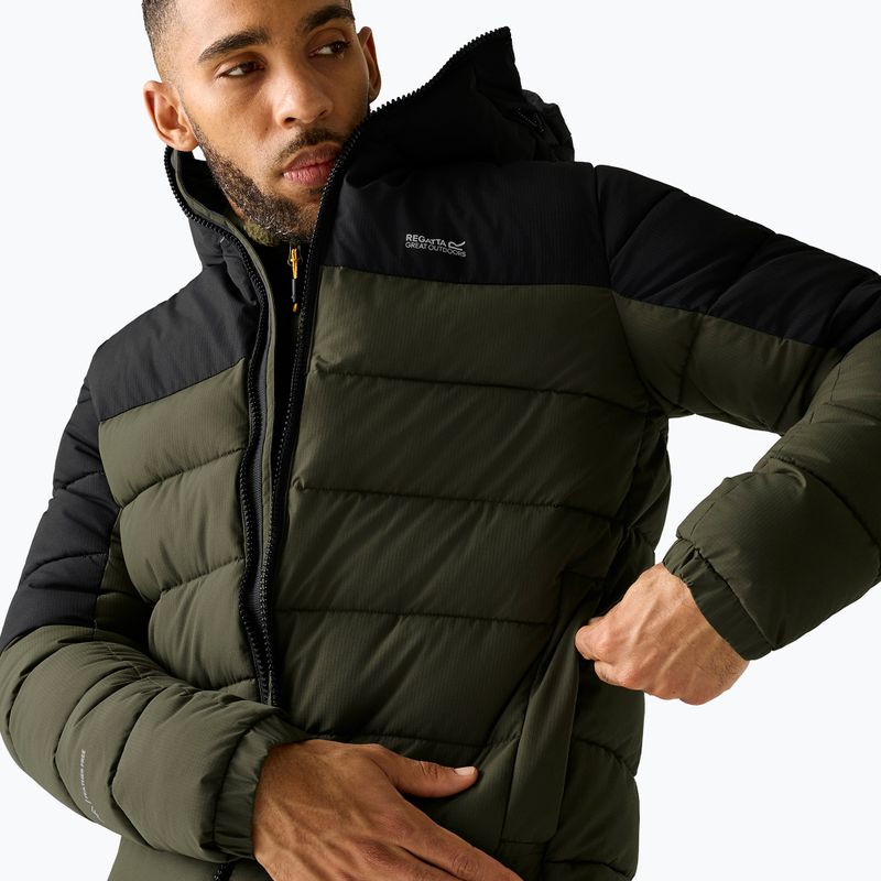Куртка утеплена чоловіча REGATTA Aldthron dark khaki/black 5