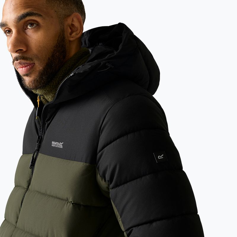 Куртка утеплена чоловіча REGATTA Aldthron dark khaki/black 6