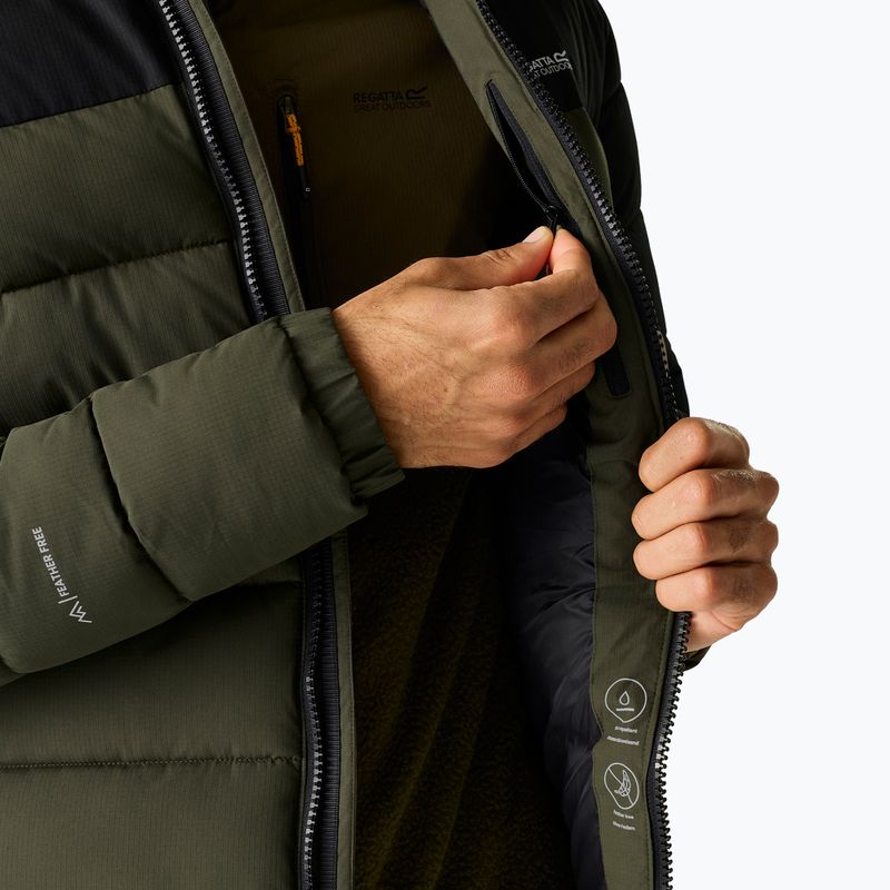 Куртка утеплена чоловіча REGATTA Aldthron dark khaki/black 7