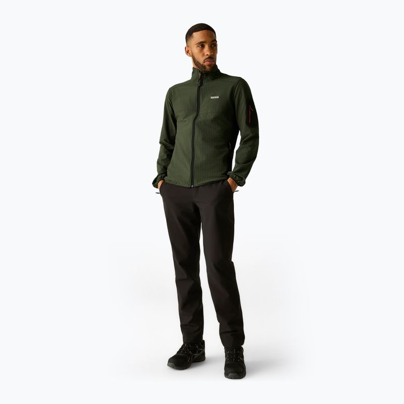 Кофта чоловіча REGATTA Baslinn dark khaki/black 2