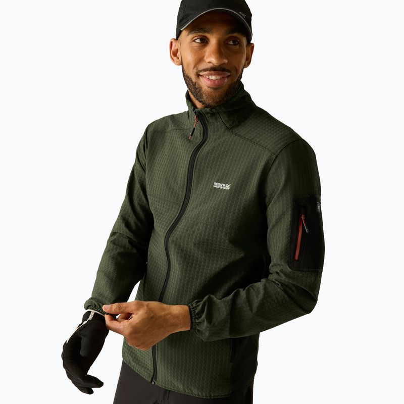Кофта чоловіча REGATTA Baslinn dark khaki/black 3