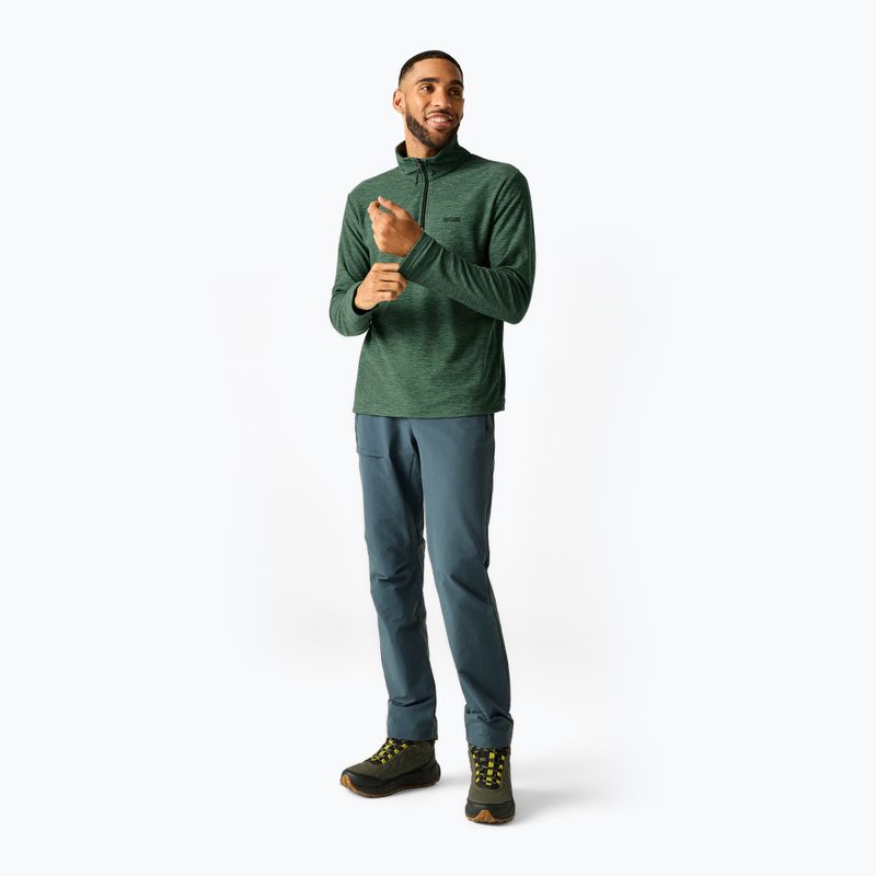Кофта флісова чоловіча Regatta Thompson Marl dark forest green 2