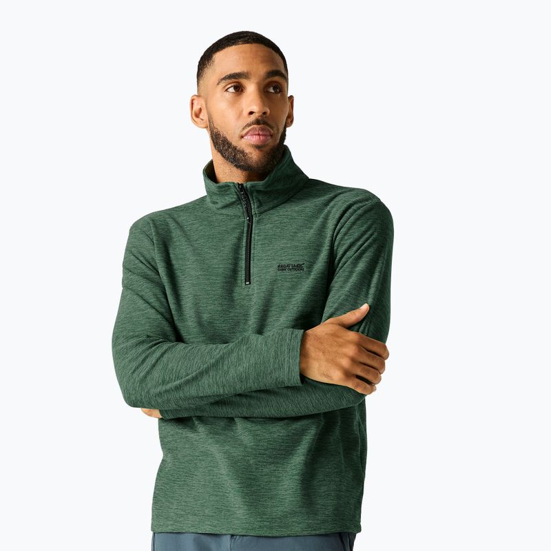 Кофта флісова чоловіча Regatta Thompson Marl dark forest green 4