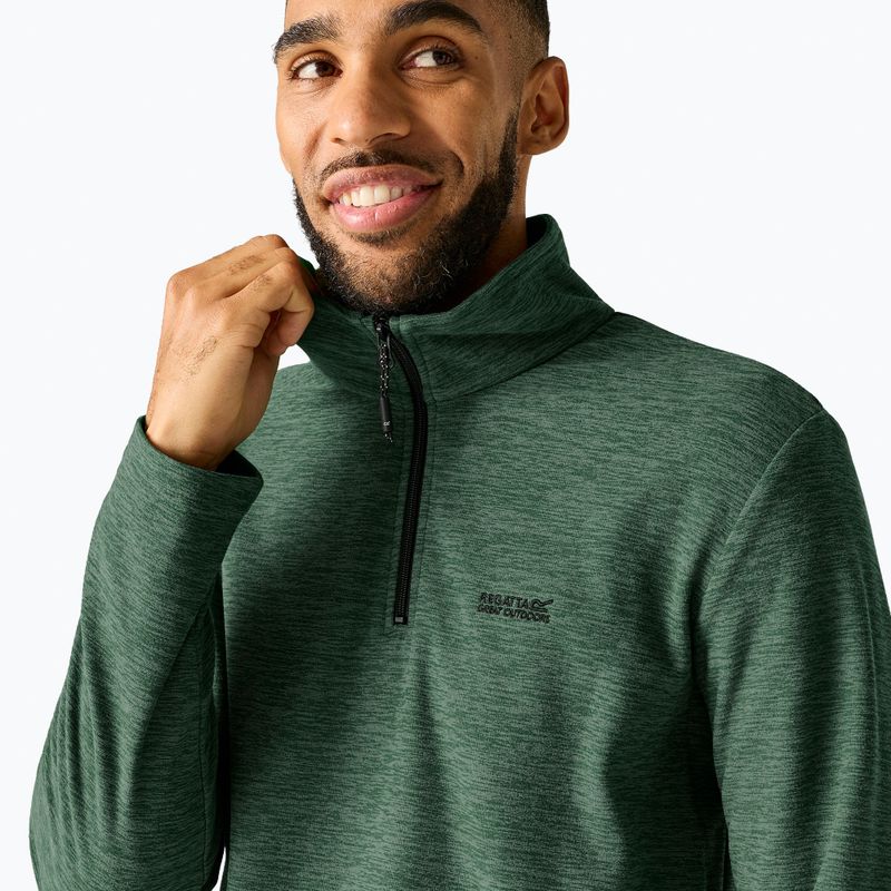 Кофта флісова чоловіча Regatta Thompson Marl dark forest green 5