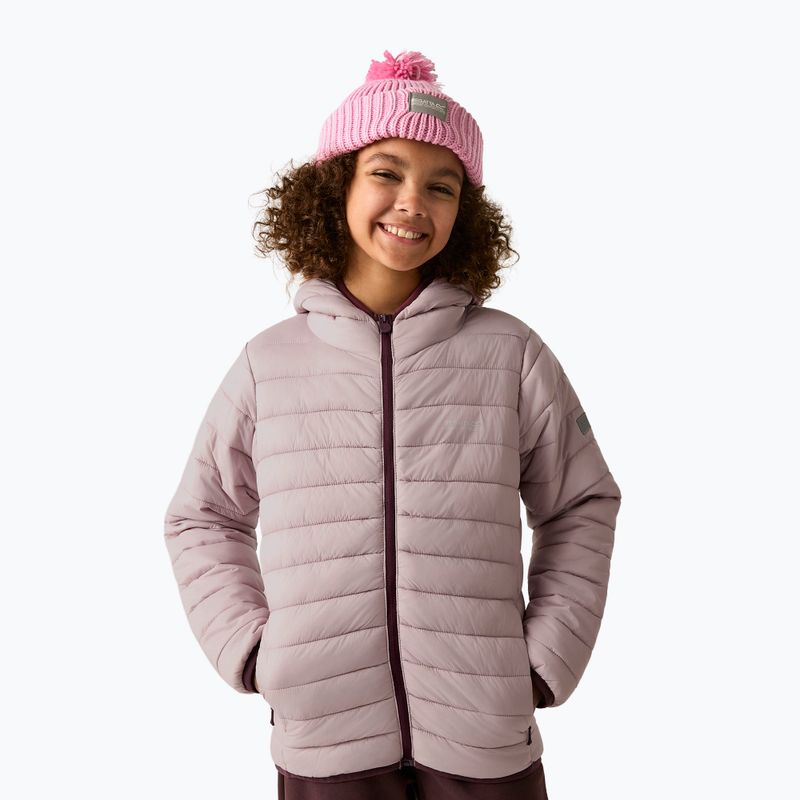 Пуховик дитячий Regatta Hooded Marizion powder lilac 5