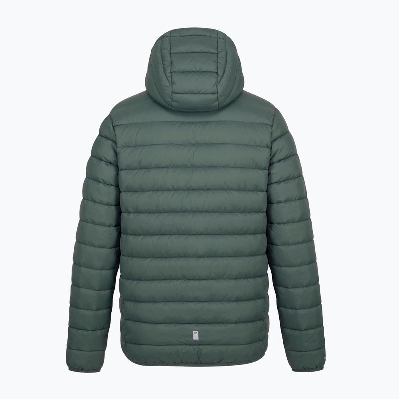 Пуховик дитячий REGATTA Hooded Marizion dark forest green/wild lime 15