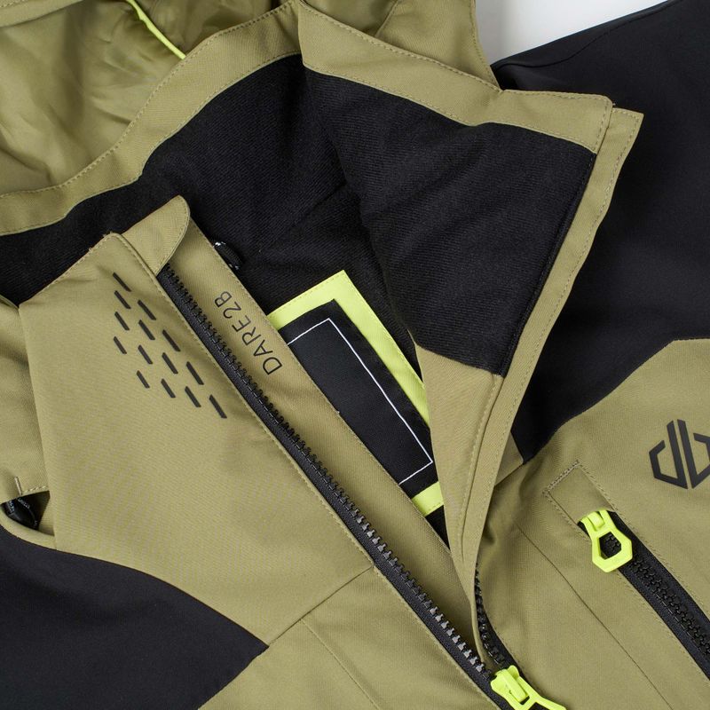Куртка лижна чоловіча Dare2B Baseplate IV Jacket black/martini olive 13