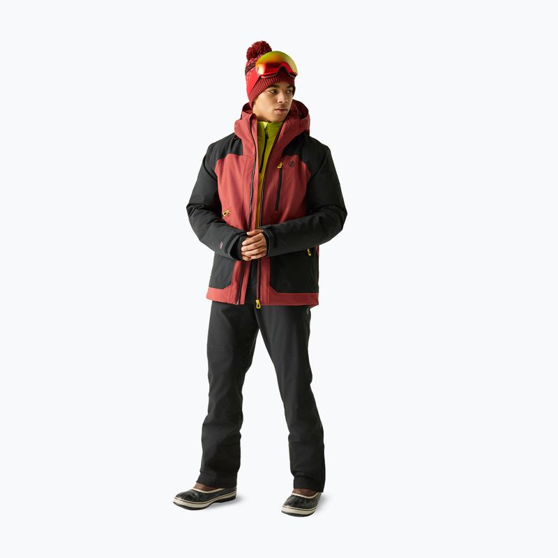 Куртка лижна чоловіча Dare2B Baseplate IV Jacket black/rustic red 2