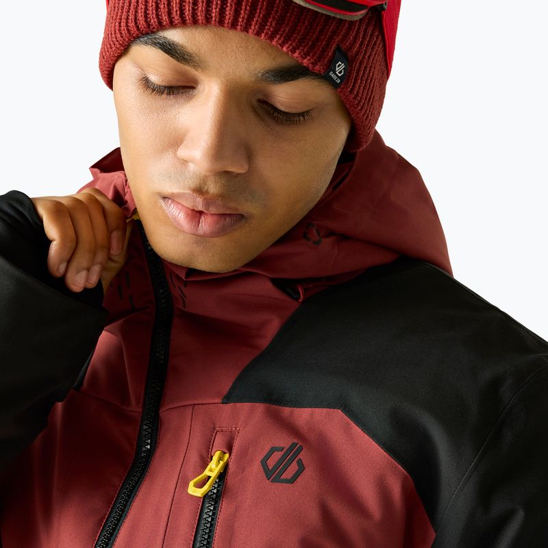 Куртка лижна чоловіча Dare2B Baseplate IV Jacket black/rustic red 4