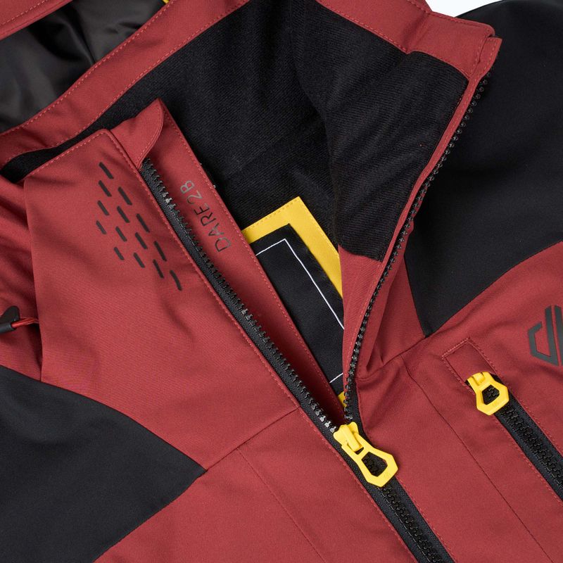 Куртка лижна чоловіча Dare2B Baseplate IV Jacket black/rustic red 13
