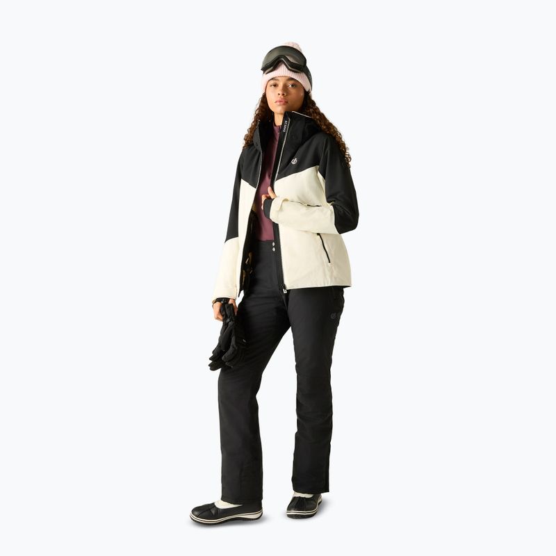 Куртка лижна жіноча Dare2B Flurry III Jacket black/egret 2