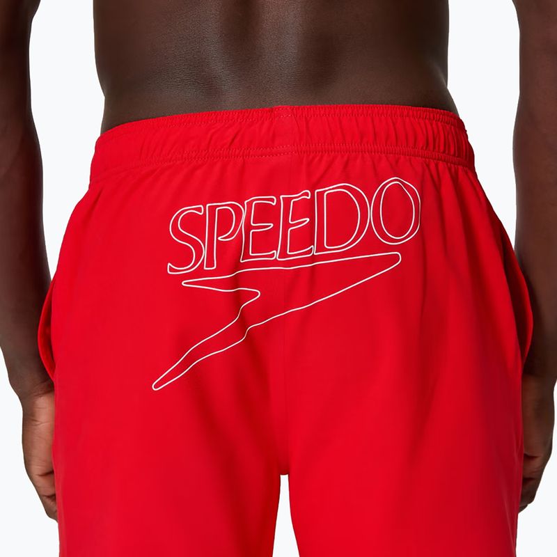 Шорти для плавання чоловічі Speedo Classic Logo Volley 16" high risk red 6