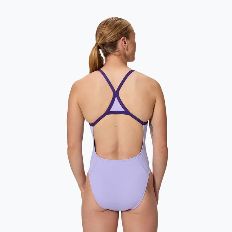 Купальник суцільний жіночий Speedo Solid Turnback bright lavender 2