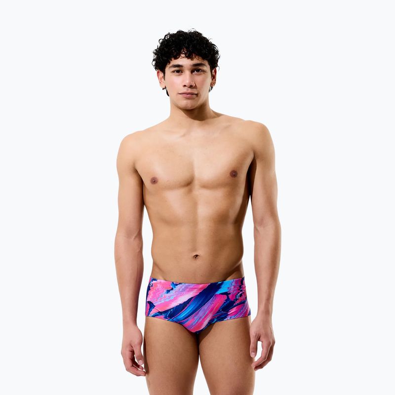 Плавки-боксерки чоловічі Speedo Printed 13.5 cm Brief brushy glitch/hope 3