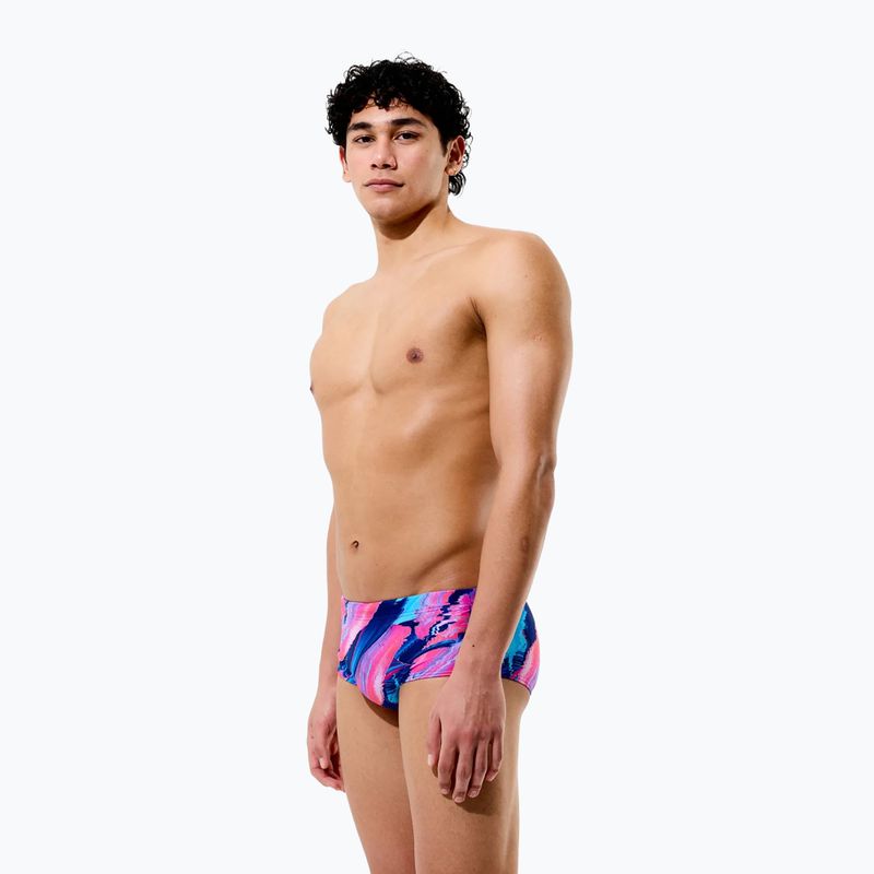 Плавки-боксерки чоловічі Speedo Printed 13.5 cm Brief brushy glitch/hope 6