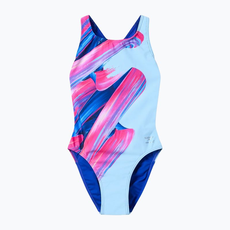 Купальник суцільний жіночий Speedo FL Placement Printed Powerback brushy shadows/cruise 7