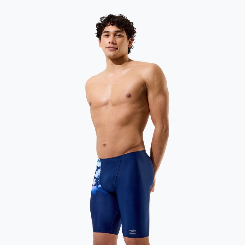 Плавки чоловічі Speedo Placement Printed Jammer moonglow smoke/navy 5