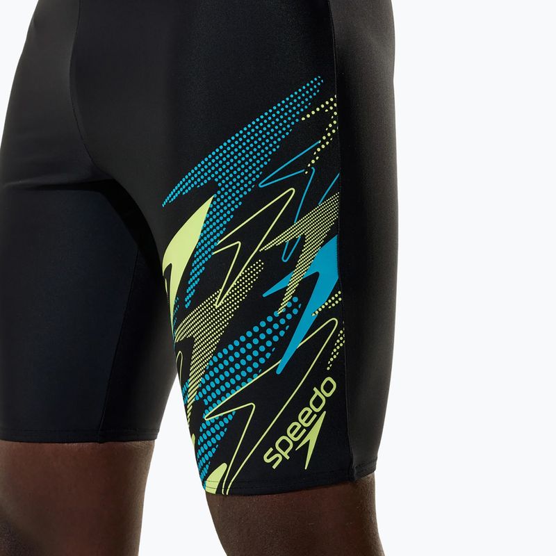 Плавки чоловічі Speedo Medley Logo Jammer anthracite/hyper teal 6