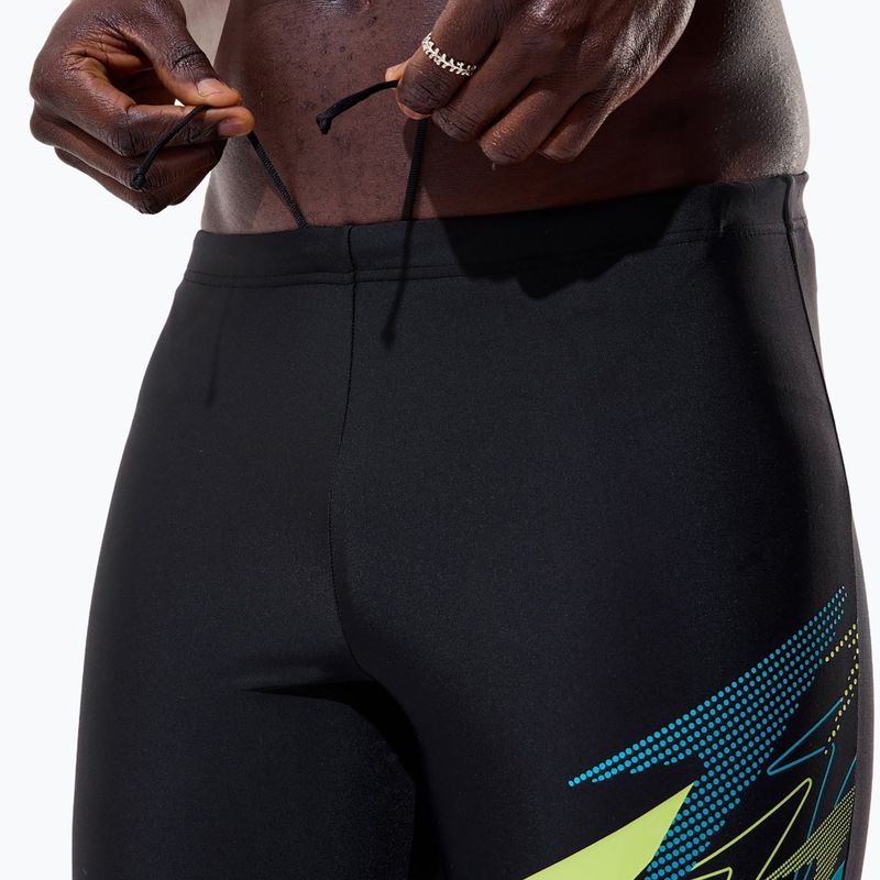 Плавки чоловічі Speedo Medley Logo Jammer anthracite/hyper teal 7