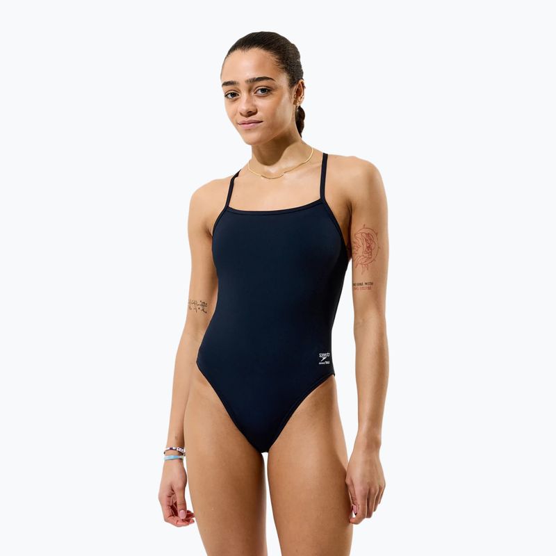 Купальник суцільний жіночий Speedo Solid Endurancex V-Back 2.0 team black 3