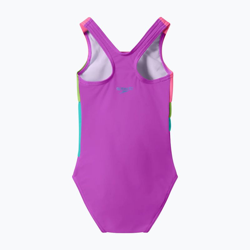 Купальник суцільний дитячий Speedo Radiating Splice neon jelly 2