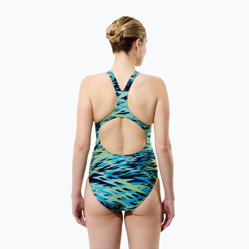 Купальник суцільний жіночий Speedo Hyperboom Print Medalist hyper teal 2
