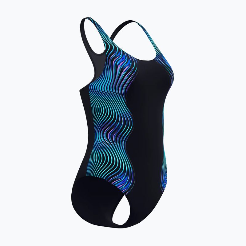 Купальник суцільний жіночий Speedo Print Medalist anthracite 4