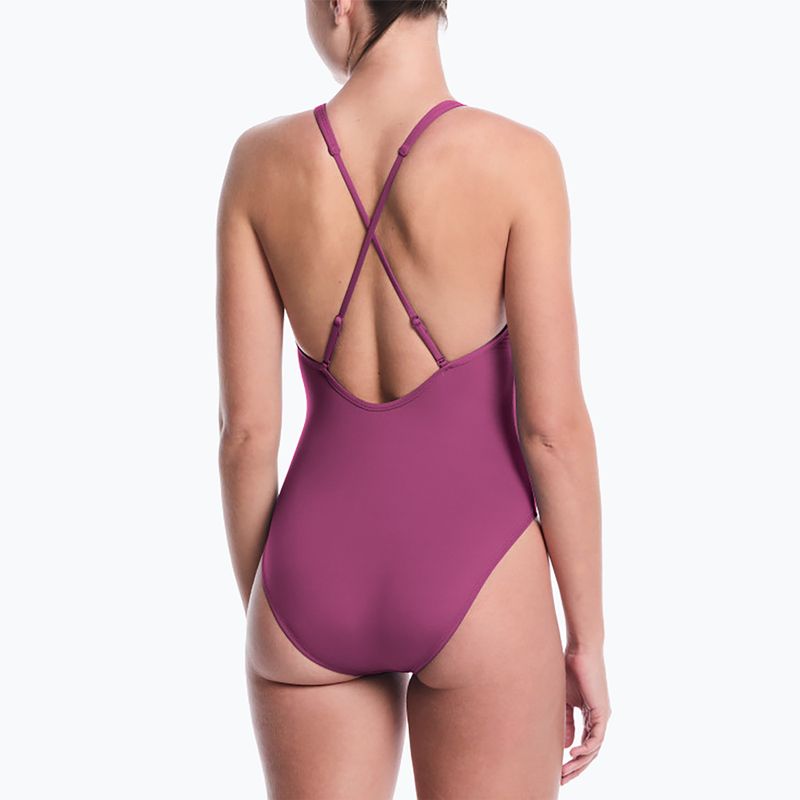 Купальник суцільний жіночий Nike Effortless Essential desert pink 3