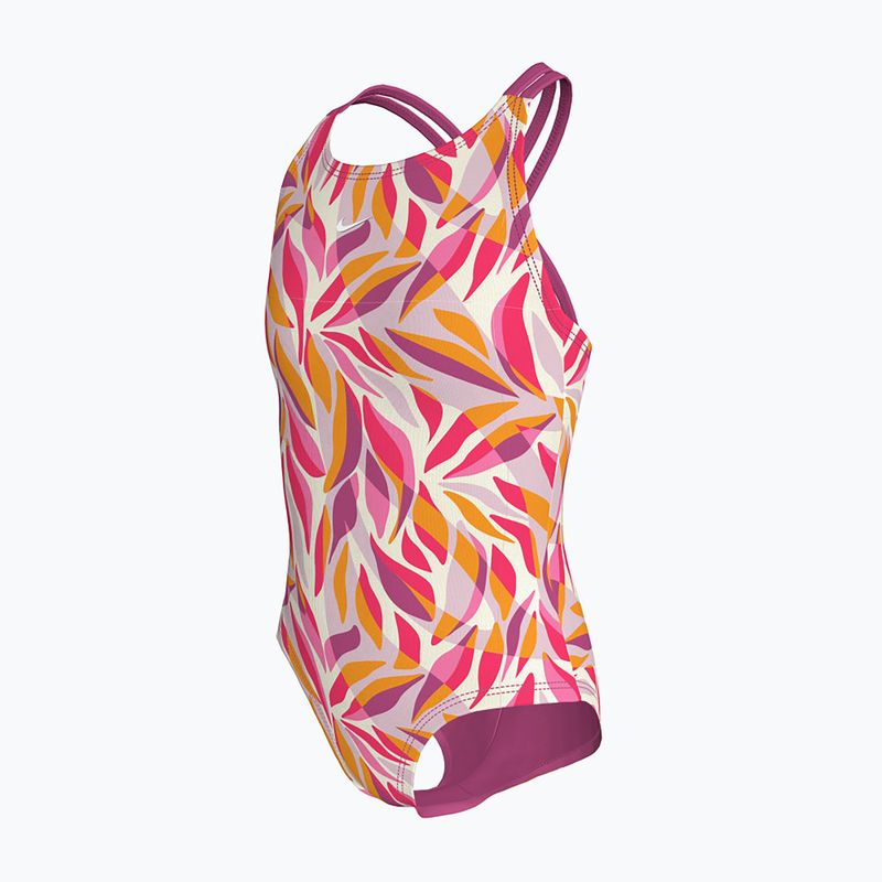 Купальник суцільний дитячий Nike Spiderback desert pink 2