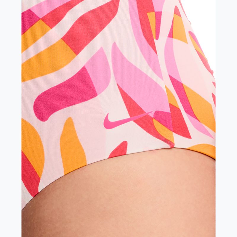 Купальник суцільний жіночий Nike V-Neck desert pink 5