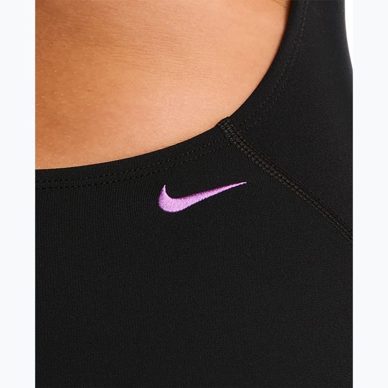Купальник суцільний жіночий Nike Hydrastrong Logo Gra jet black 5