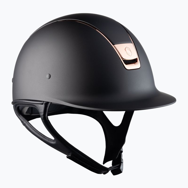 Шолом для верхової їзди Samshield Shadowmatt Rose Gold Trim Blason чорний 3125659666777