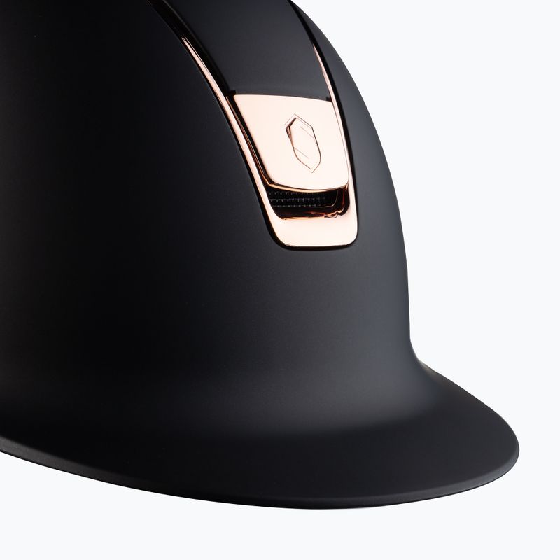 Шолом для верхової їзди Samshield Shadowmatt Rose Gold Trim Blason чорний 3125659666777 6