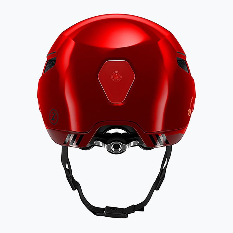 Шолом велосипедний Lazer Urbanize NTA + Led metallic red 4