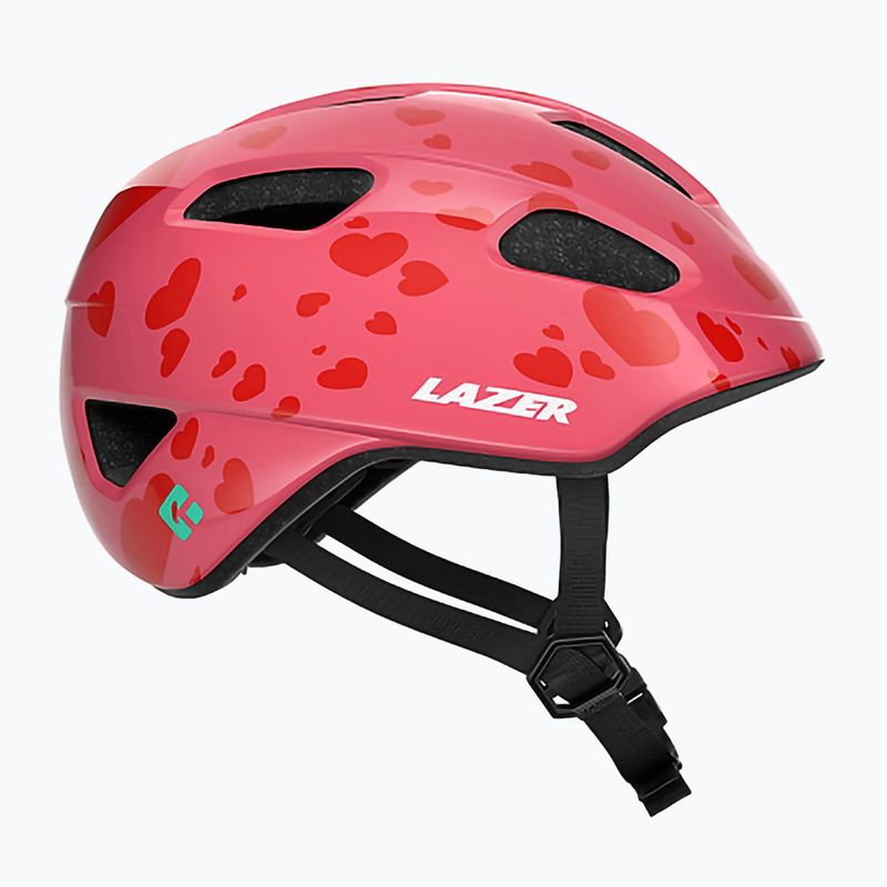 Шолом велосипедний дитячий Lazer Nutz 2.0 KinetiCore little hearts