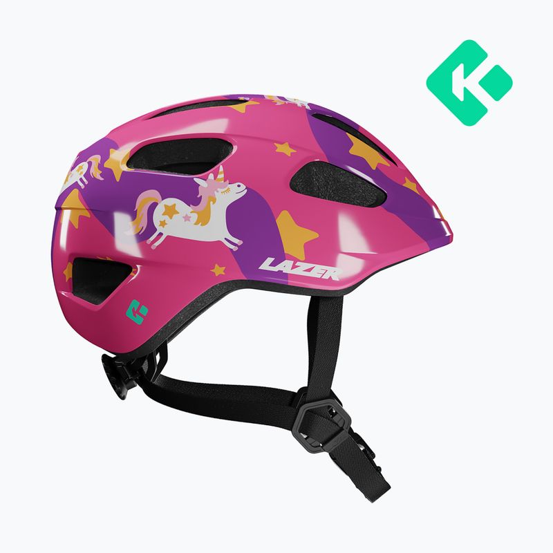 Шолом велосипедний дитячий Lazer Pnut 2.0 KinetiCore purple pony 2