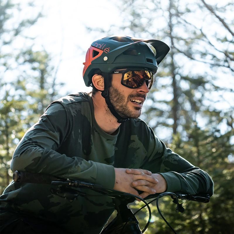 Фотохромні сонцезахисні окуляри Bollé Chronoshield чорні матові / фантомні коричнево-червоні 5