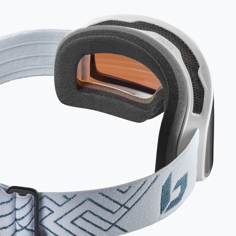 Окуляри лижні Bollé Nevada Small white metalic blue matte/azure 2