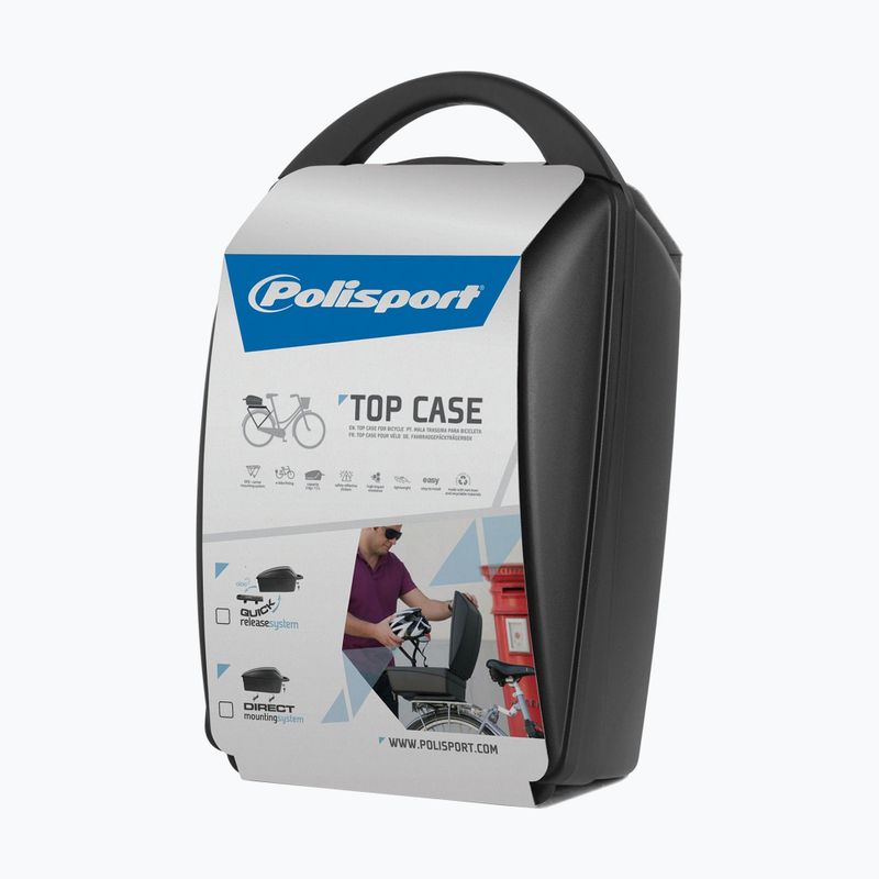 Скриня велосипедна на багажник Polisport Top Case DFS 11 л black 8