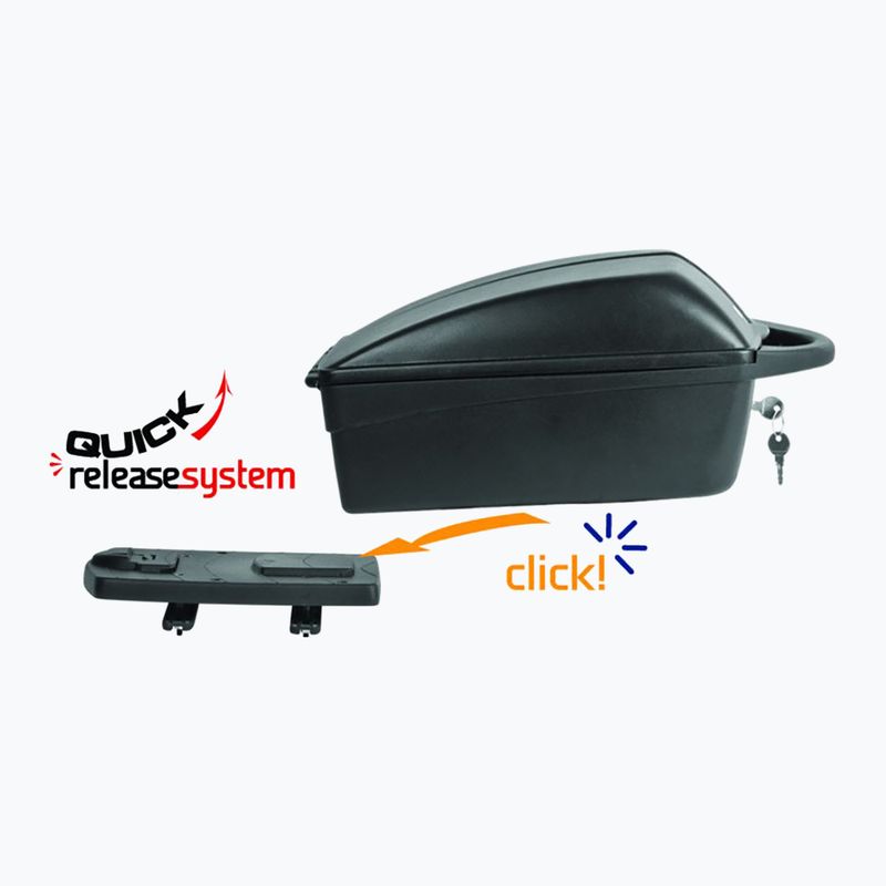 Скриня велосипедна на багажник Polisport Top Case QRS 12 л black 8