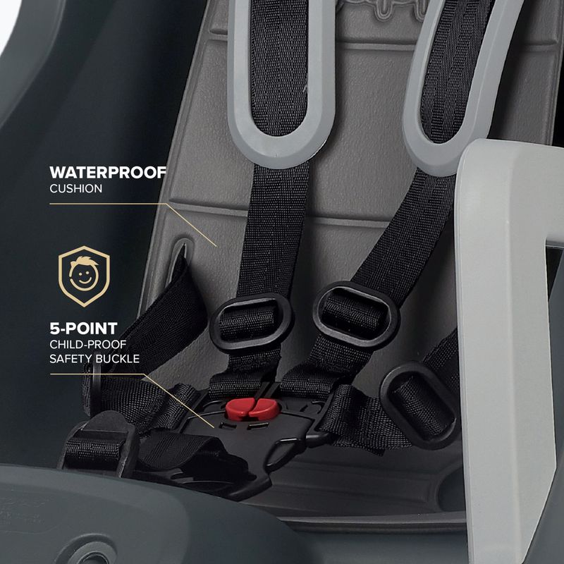 Крісло велосипедне Polisport Guppy Maxi+ CFS dark grey/silver 8
