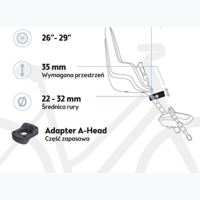 Крісло велосипедне bobike One Mini urban grey 8