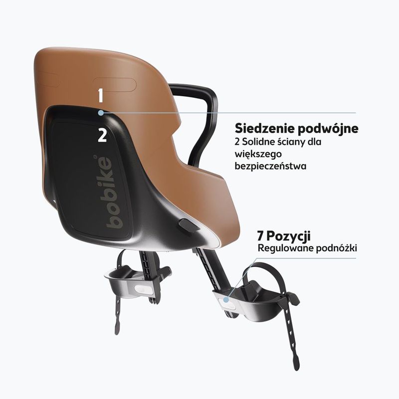 Крісло велосипедне bobike Exclusive Mini Evolve cinnamon brown 8