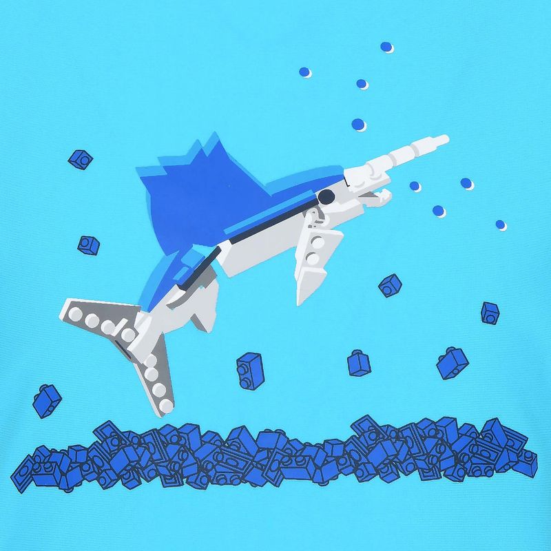 Футболка для плавання дитяча LEGO Lwalex 307 блакитна 11010634 3