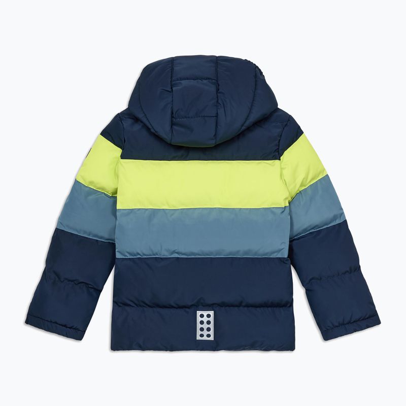 Куртка дитяча LEGO Lwjipe 705 dark navy/lime 2