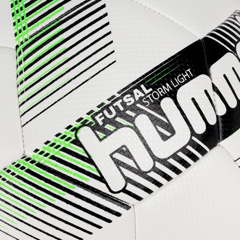 Футбольний м'яч Hummel Storm Light FB білий/чорний/зелений розмір 3 3