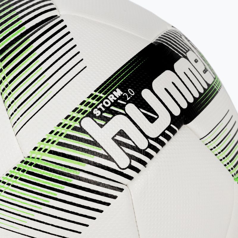 Футбольний м'яч Hummel Storm 2.0 FB білий/чорний/зелений розмір 5 3