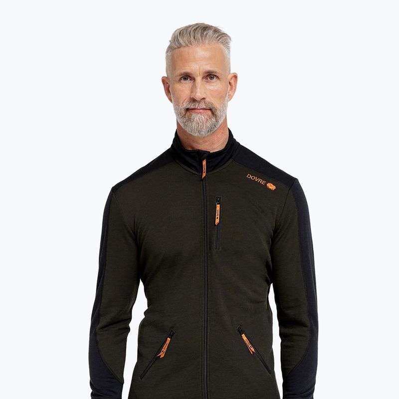Кофта лижна чоловіча Dovre Midlayer Full Zip khaki 2