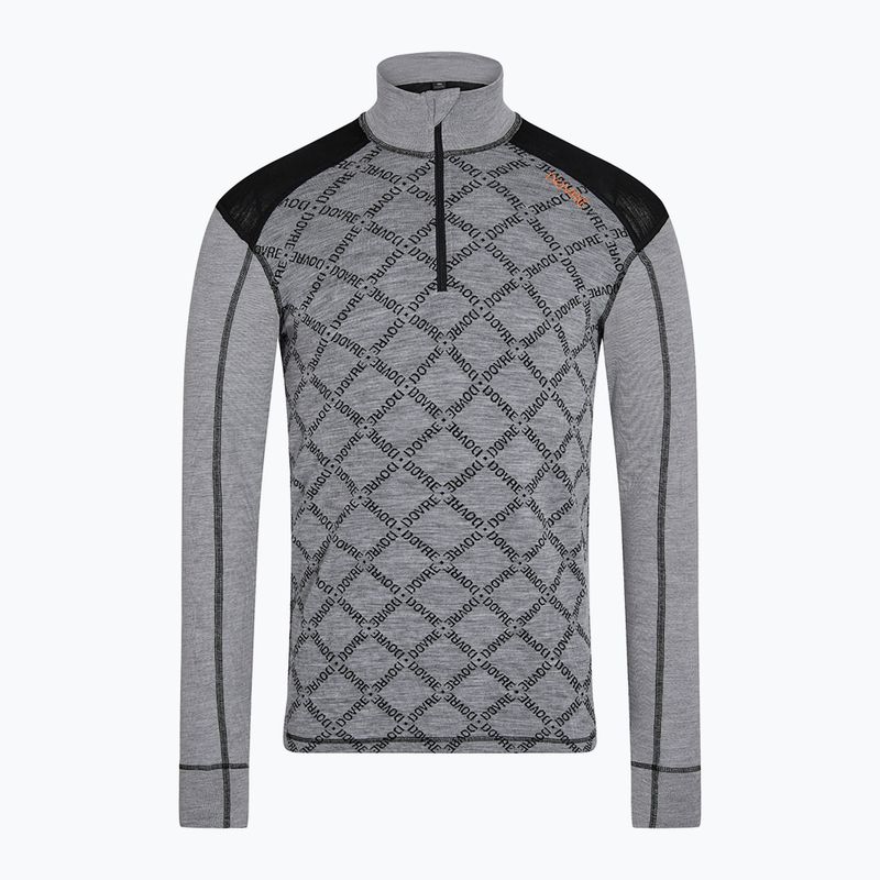 Кофта термоактивна чоловіча Dovre Half Zip Jacquard grey 5