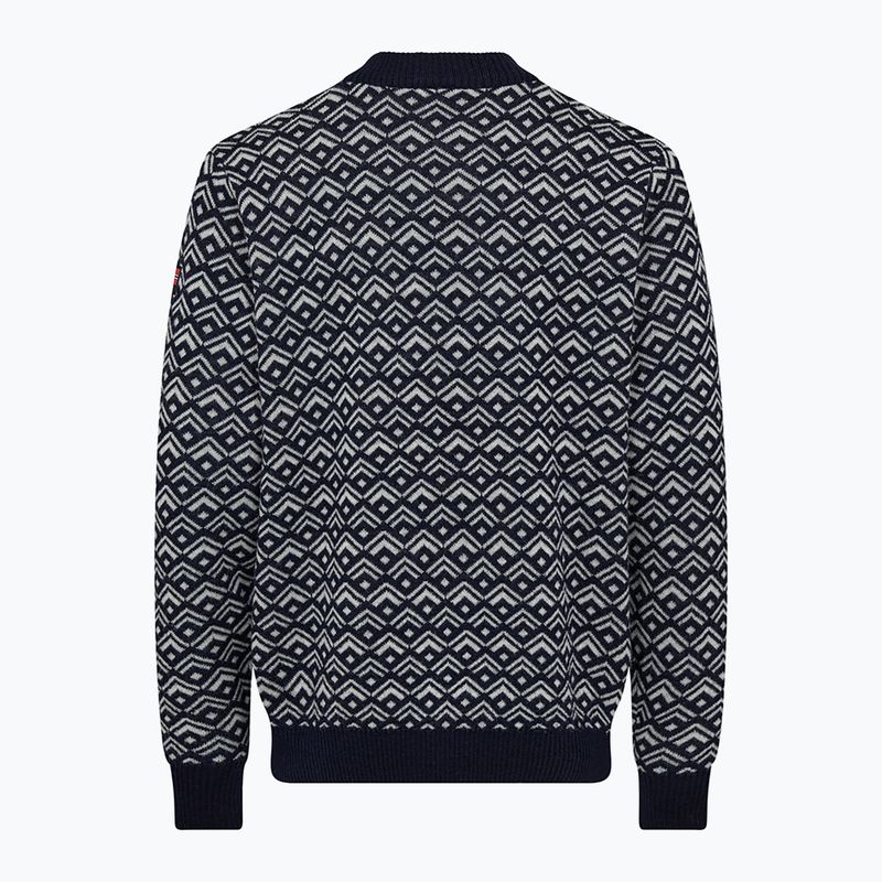 Светр чоловічий Dovre Knitted Pullover navy 2